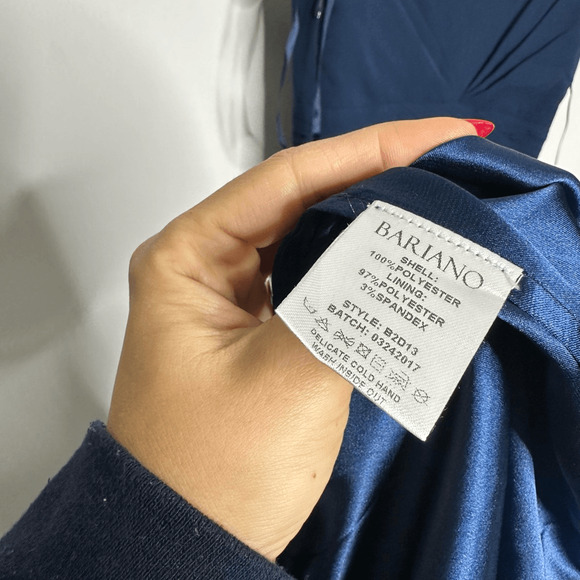 LULU'S Make Me Move Navy Blue Maxi Dress bridesmaid prom gown womens size Small - Picture 7 of 10